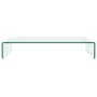 Soporte para TV/Elevador monitor cristal claro 70x30x13 cm de , Muebles TV - Ref: Foro24-244128, Precio: 86,25 €, Descuento: %