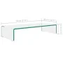 Soporte para TV/Elevador monitor cristal claro 70x30x13 cm de , Muebles TV - Ref: Foro24-244128, Precio: 86,25 €, Descuento: %