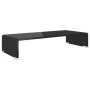 Soporte para TV/Elevador monitor cristal negro 60x25x11 cm by , TV Furniture - Ref: Foro24-244135, Price: 73,89 €, Discount: %