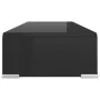 Soporte para TV/Elevador monitor cristal negro 60x25x11 cm by , TV Furniture - Ref: Foro24-244135, Price: 73,89 €, Discount: %