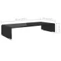 Soporte para TV/Elevador monitor cristal negro 60x25x11 cm by , TV Furniture - Ref: Foro24-244135, Price: 73,89 €, Discount: %