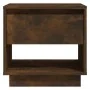 Mesita de noche madera de ingeniería roble ahumado 45x34x44 cm by , Nightstands - Ref: Foro24-812981, Price: 35,61 €, Discoun...