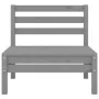 Conjunto de muebles de jardín 3 piezas madera maciza pino gris | Foro24.es | Tu tienda online para hogar, jardín y más Foro24.es