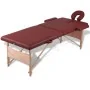 Mesa camilla de masaje de madera plegable de dos cuerpos rojos by , massage tables - Ref: Foro24-110076, Price: 133,74 €, Dis...