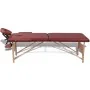 Mesa camilla de masaje de madera plegable de dos cuerpos rojos by , massage tables - Ref: Foro24-110076, Price: 133,74 €, Dis...
