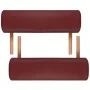 Mesa camilla de masaje de madera plegable de dos cuerpos rojos by , massage tables - Ref: Foro24-110076, Price: 133,74 €, Dis...
