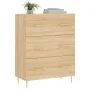 Aparador de madera de ingeniería roble Sonoma 69,5x34x90 cm de , Aparadores - Ref: Foro24-827839, Precio: 93,94 €, Descuento: %