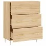 Aparador de madera de ingeniería roble Sonoma 69,5x34x90 cm de , Aparadores - Ref: Foro24-827839, Precio: 93,94 €, Descuento: %