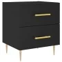 Mesita de noche madera de ingeniería negro 40x35x47,5 cm by , Nightstands - Ref: Foro24-827278, Price: 63,54 €, Discount: %