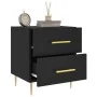 Mesita de noche madera de ingeniería negro 40x35x47,5 cm by , Nightstands - Ref: Foro24-827278, Price: 63,54 €, Discount: %