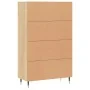 Aparador alto madera de ingeniería roble Sonoma 69,5x31x115 cm de , Aparadores - Ref: Foro24-828279, Precio: 95,43 €, Descuen...
