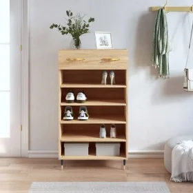 Zapatero madera de ingeniería roble Sonoma