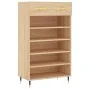 Zapatero madera de ingeniería roble Sonoma 60x35x105 cm de , Armarios y almacenamiento - Ref: Foro24-829591, Precio: 72,39 €,...