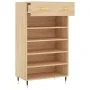 Zapatero madera de ingeniería roble Sonoma 60x35x105 cm de , Armarios y almacenamiento - Ref: Foro24-829591, Precio: 72,39 €,...