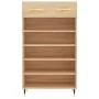 Zapatero madera de ingeniería roble Sonoma 60x35x105 cm de , Armarios y almacenamiento - Ref: Foro24-829591, Precio: 72,39 €,...