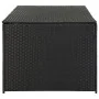 Caja de almacenaje de jardín ratán sintético negro 180x90x70 cm von , Aufbewahrungsboxen für den Außenbereich - Ref: Foro24-4...