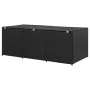 Caja de almacenaje de jardín ratán sintético negro 180x90x70 cm von , Aufbewahrungsboxen für den Außenbereich - Ref: Foro24-4...