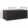 Caja de almacenaje de jardín ratán sintético negro 180x90x70 cm von , Aufbewahrungsboxen für den Außenbereich - Ref: Foro24-4...