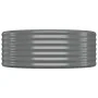 Jardinera arriate acero recubrimiento polvo gris 100x100x36 cm by , Pots and planters - Ref: Foro24-318984, Price: 37,34 €, D...