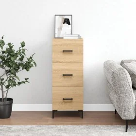 Aparador madera contrachapada color roble Sonoma 34,5x34x90 cm by , Sideboards - Ref: Foro24-828607, Price: 74,90 €, Discount: %
