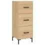 Aparador madera contrachapada color roble Sonoma 34,5x34x90 cm de , Aparadores - Ref: Foro24-828607, Precio: 74,90 €, Descuen...