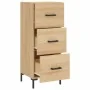 Aparador madera contrachapada color roble Sonoma 34,5x34x90 cm de , Aparadores - Ref: Foro24-828607, Precio: 74,90 €, Descuen...