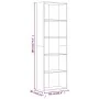Estantería 5 niveles madera contrachapada gris 60x30x189 cm von , Bücherregale und Regale - Ref: Foro24-815400, Preis: 109,69...