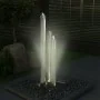 Fuente de jardín de acero inoxidable plateado 48x34x123 cm de , Fuentes y cascadas - Ref: Foro24-48091, Precio: 368,29 €, Des...