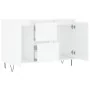 Aparador de madera de ingeniería blanco brillante 104x35x70 cm de , Aparadores - Ref: Foro24-827206, Precio: 130,78 €, Descue...