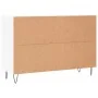 Aparador de madera de ingeniería blanco brillante 104x35x70 cm de , Aparadores - Ref: Foro24-827206, Precio: 130,78 €, Descue...