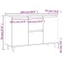 Aparador de madera de ingeniería blanco brillante 104x35x70 cm de , Aparadores - Ref: Foro24-827206, Precio: 130,78 €, Descue...