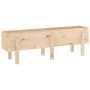 Arriate elevado de jardín madera maciza de pino 121x30x38 cm de , Maceteros y jardineras - Ref: Foro24-825198, Precio: 62,92 ...