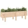 Arriate elevado de jardín madera maciza de pino 121x30x38 cm de , Maceteros y jardineras - Ref: Foro24-825198, Precio: 62,92 ...