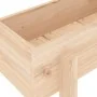 Arriate elevado de jardín madera maciza de pino 121x30x38 cm de , Maceteros y jardineras - Ref: Foro24-825198, Precio: 62,92 ...