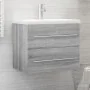 Mueble de lavabo madera contrachapada gris Sonoma 60x38,5x48 cm de , Muebles de baño - Ref: Foro24-815643, Precio: 57,91 €, D...