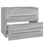 Mueble de lavabo madera contrachapada gris Sonoma 60x38,5x48 cm de , Muebles de baño - Ref: Foro24-815643, Precio: 57,91 €, D...