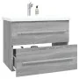 Mueble de lavabo madera contrachapada gris Sonoma 60x38,5x48 cm de , Muebles de baño - Ref: Foro24-815643, Precio: 57,91 €, D...