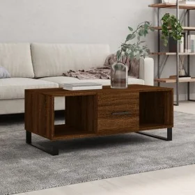 Mesa de centro madera contrachapada roble marrón 102x50x40 cm von , Couchtisch - Ref: Foro24-829331, Preis: 56,20 €, Rabatt: %