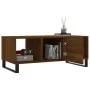 Mesa de centro madera contrachapada roble marrón 102x50x40 cm by , Coffee table - Ref: Foro24-829331, Price: 56,20 €, Discoun...