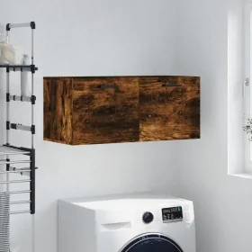 Armario de pared madera ingeniería roble ahumado