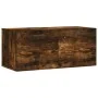 Armario de pared madera ingeniería roble ahumado 80x36,5x35 cm von , Schließfächer und Lagerschränke - Ref: Foro24-830081, Pr...