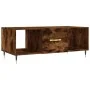 Mesa de centro madera contrachapada roble ahumado 102x50x40 cm by , Coffee table - Ref: Foro24-829281, Price: 49,46 €, Discou...