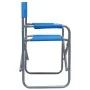 Sillas de director 2 unidades acero azul by , Garden chairs - Ref: Foro24-47917, Price: 101,83 €, Discount: %
