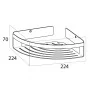 Tiger Cesta para cuarto de baño de esquina Caddy plateado 1400630946 by , Bathtub trays - Ref: Foro24-418305, Price: 52,93 €,...