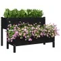 Jardinera de madera de pino maciza negra 110x84x75 cm von , Töpfe und Pflanzgefäße - Ref: Foro24-822266, Preis: 158,32 €, Rab...