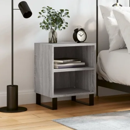 Mesita de noche madera de ingeniería gris Sonoma 40x30x50 cm | Foro24.es | Tu tienda online para hogar, jardín y más Foro24.es