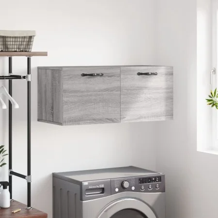 Armario de pared madera de ingeniería gris Sonoma 80x36,5x35 cm de , Taquillas y armarios de almacenamiento - Ref: Foro24-830...