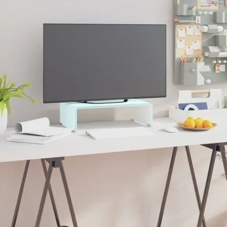 Mueble TV/Elevador de monitor cristal verde 40x25x11 cm de , Muebles TV - Ref: Foro24-244142, Precio: 61,72 €, Descuento: %