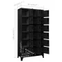 Taquilla de acero negro 90x40x180 cm von , Schließfächer und Lagerschränke - Ref: Foro24-339830, Preis: 355,53 €, Rabatt: %