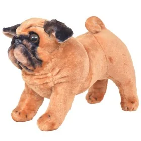 Perro pug de peluche de pie marrón claro XXL by , Stuffed animals - Ref: Foro24-91331, Price: 55,96 €, Discount: %